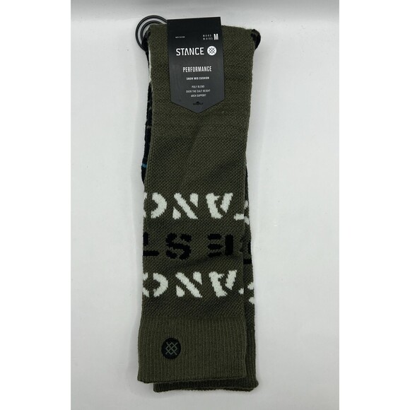 Stance Barracks Snow Socks Poly Blend Size Medium Men's 6-8.5, Women's 8-10.5 - Picture 1 of 7